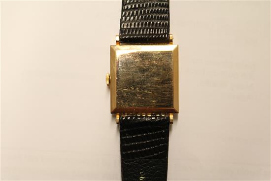 A 9ct gold Longines manual wind dress watch.